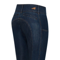 Pantalón de equitación Euro-Star Classic Slim vaquero para mujer Azul vaquero oscuro