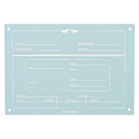 Placa de cuadra German HV Polo Polo Azul empolvado
