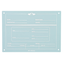 Placa de cuadra German HV Polo Polo Azul empolvado