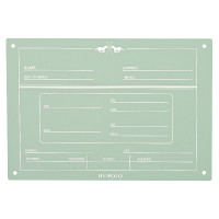 Placa de box English HV Polo Cielo aqua