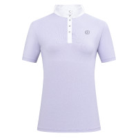 Polo de concurso de manga corta Imperial Riding Basic para mujer Glicina Violeta
