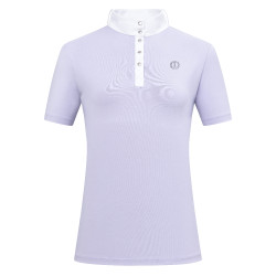 Polo de concurso de manga corta Imperial Riding Basic para mujer Glicina Violeta