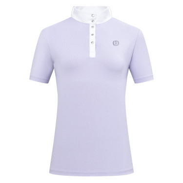 Polo de concurso de manga corta Imperial Riding Basic para mujer Glicina Violeta