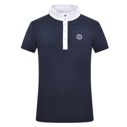 Polo de concurso de manga corta Imperial Riding Basic glam Kids Marino Azul marino Polo de concurso de manga corta Imperial Riding Basic glam Kids Marino Azul marino