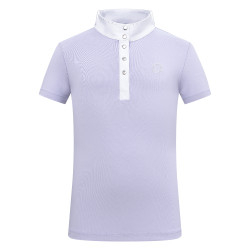 Polo de concurso de manga corta Imperial Riding Basic glam Kids Glicina Violeta Polo de concurso de manga corta Imperial Riding Basic glam Kids Glicina Violeta