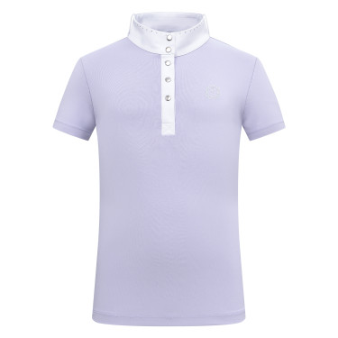 Polo de concurso de manga corta Imperial Riding Basic glam Kids Glicina Violeta Polo de concurso de manga corta Imperial Riding Basic glam Kids Glicina Violeta