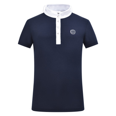 Polo de concurso de manga corta Imperial Riding Basic Kids Marino Azul marino