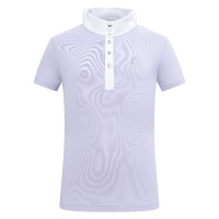Polo de concurso de manga corta Imperial Riding Basic Kids Glicina Violeta