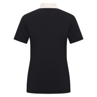 Polo de competición de manga corta Imperial Riding Shine para mujer Negro