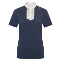 Polo de competición de manga corta Imperial Riding Shine para mujer Marino Azul marino
