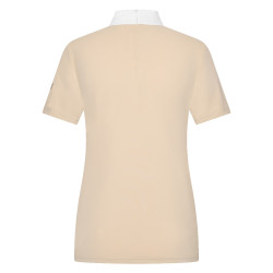 Polo de concurso de manga corta Imperial Riding Shines para mujer Gris / arena Polo de concurso de manga corta Imperial Riding Shines para mujer Gris / arena