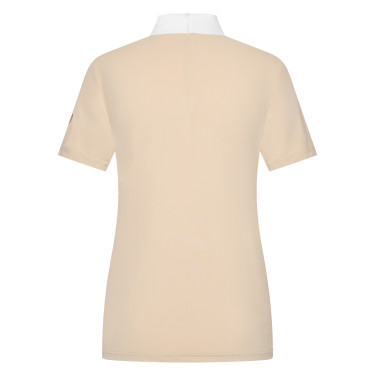Polo de concurso de manga corta Imperial Riding Shines para mujer Gris / arena Polo de concurso de manga corta Imperial Riding Shines para mujer Gris / arena