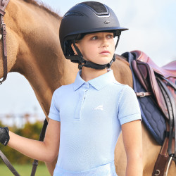 Polo de manga corta Euro-Star Mara Kids Azúl claro