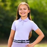 Polo de manga corta Imperial Riding Marly Kids Glicina Violeta