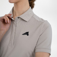 Camiseta polo de manga corta Euro-Star Mara para mujer Beige