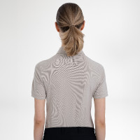 Camiseta polo de manga corta Euro-Star Mara para mujer Beige