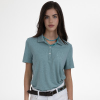 Camiseta polo de manga corta HV Polo Norma para mujer Cielo aqua