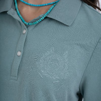 Camiseta polo de manga corta HV Polo Norma para mujer Cielo aqua