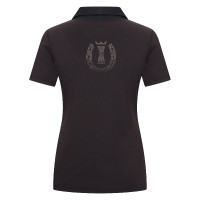 Camiseta polo de manga corta Imperial Riding Marly para mujer Negro