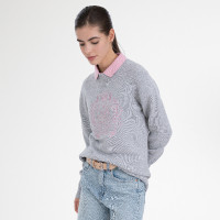Jersey HV Polo Jordyn para mujer Gris mezclado