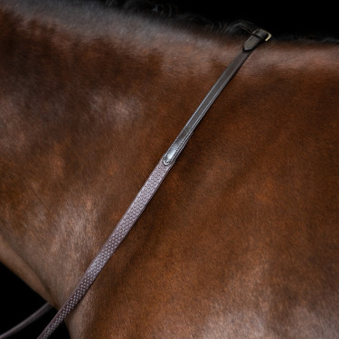 Riendas Imperial Riding de goma con tachuelas Marrón oscuro Marr&amp;amp;amp;oacute;n