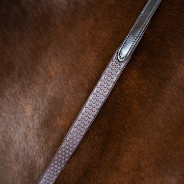 Riendas Imperial Riding de goma con tachuelas Marrón oscuro Marr&amp;amp;amp;oacute;n
