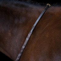 Riendas Imperial Riding de goma con marca para el pulgar Marrón oscuro Marr&amp;amp;amp;oacute;n