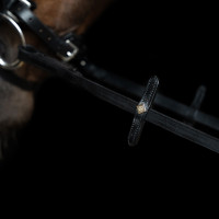 Riendas Imperial Riding de cuero liso Negro