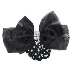 Red para el cabello con redecilla y perlas Imperial Riding Negro