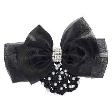 Red para el cabello con redecilla y perlas Imperial Riding Negro