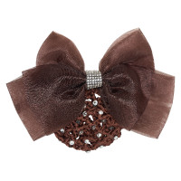 Rejilla para el cabello con redecilla y strass Imperial Riding Marrón oscuro Marr&amp;amp;amp;oacute;n