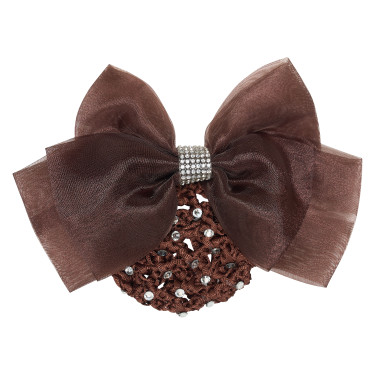 Rejilla para el cabello con redecilla y strass Imperial Riding Marrón oscuro Marr&amp;amp;amp;oacute;n