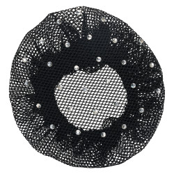 Rejilla para cabello fino con strass Imperial Riding Negro