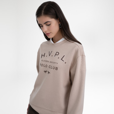 Sudadera HV Polo Janice mujer Champán Beige Sudadera HV Polo Janice mujer Champán Beige