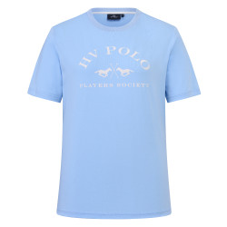 Camiseta de manga corta HV Polo Natalie para mujer Azul empolvado