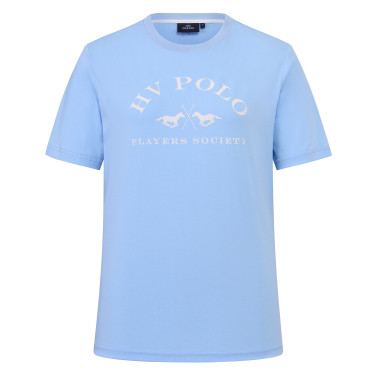 Camiseta de manga corta HV Polo Natalie para mujer Azul empolvado