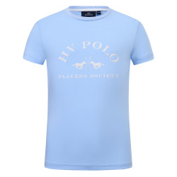 Camiseta de manga corta HV Polo Natalie Kids Azul empolvado