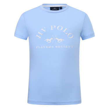 Camiseta de manga corta HV Polo Natalie Kids Azul empolvado