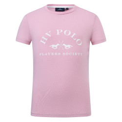 Camiseta de manga corta HV Polo Natalie Kids Rosa bonita Camiseta de manga corta HV Polo Natalie Kids Rosa bonita