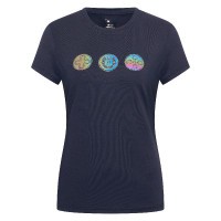 Camiseta de manga corta para mujer Imperial Riding Holographics Marino Azul marino
