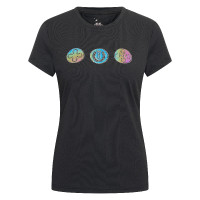 Camiseta de manga corta para mujer Imperial Riding Holographics Negro Camiseta de manga corta para mujer Imperial Riding Holographics Negro