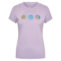 Camiseta de manga corta para mujer Imperial Riding Holographics Glicina Violeta