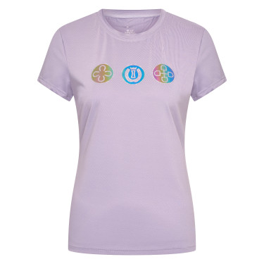 Camiseta de manga corta para mujer Imperial Riding Holographics Glicina Violeta