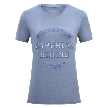 Camiseta de manga corta Imperial Riding Tasha para mujer Bluebell desteñido Azul