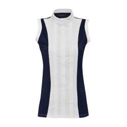 Polo mujer sin mangas Diamantina Flags & Cup Azul marino