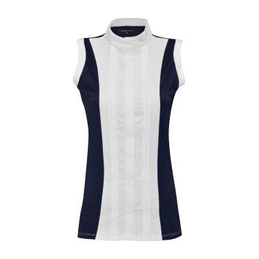 Polo mujer sin mangas Diamantina Flags & Cup Azul marino