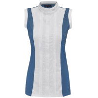 Polo mujer sin mangas Diamantina Flags & Cup Tormenta azul