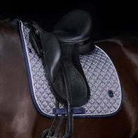 Manta de doma HV Polo Pilar con estampado Champán Beige