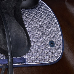 Manta de montura HV Polo Pilar estampado GP Marino Azul marino Manta de montura HV Polo Pilar estampado GP Marino Azul marino
