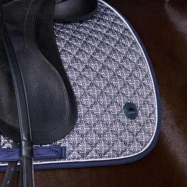 Manta de montura HV Polo Pilar estampado GP Marino Azul marino Manta de montura HV Polo Pilar estampado GP Marino Azul marino